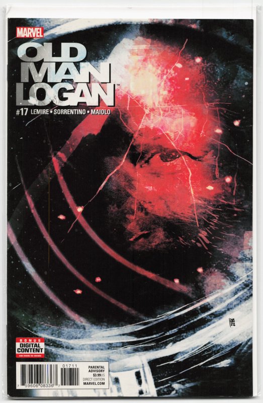 Old Man Logan #17 (Marvel Comics, 2017), raw, ungraded comic book — front cover