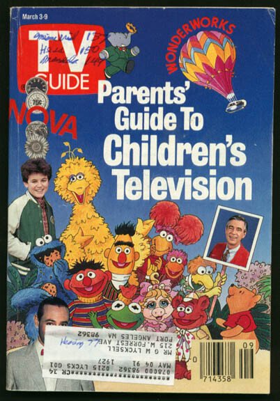 Mag: TV Guide 03/03/1990-Parents' Guide to Kids' Tv/mattheau G, raw, ungraded comic book — front cover