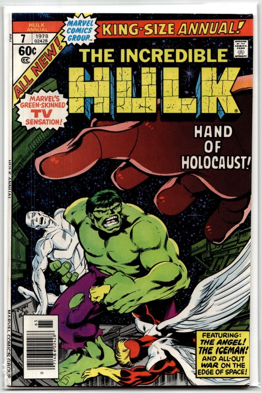 The Incredible Hulk Annual #7 (Marvel Comics, 1978), raw, ungraded comic book — front cover