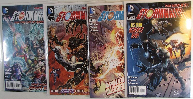 Stormwatch Lot 4 #8, 10, 14, 15 DC Comics (2012) NM New 52 1st Print Comic Books (DC Comics, 2012), raw comic book in NM condition — front cover