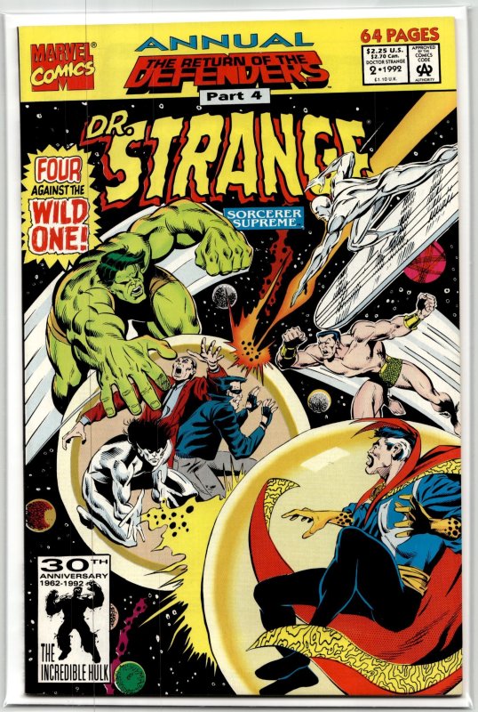 Doctor Strange, Sorcerer Supreme Annual #2 (1992), raw, ungraded comic book — front cover