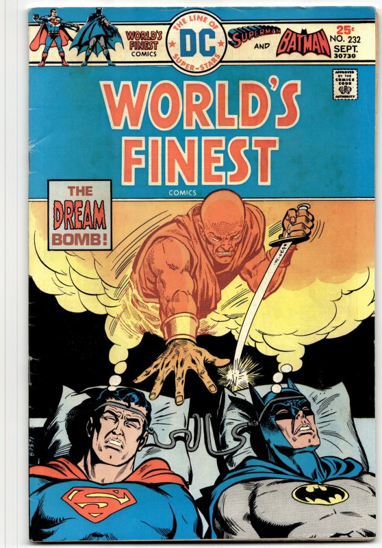 World's Finest Comics #232 (DC Comics, 1975), raw, ungraded comic book — front cover