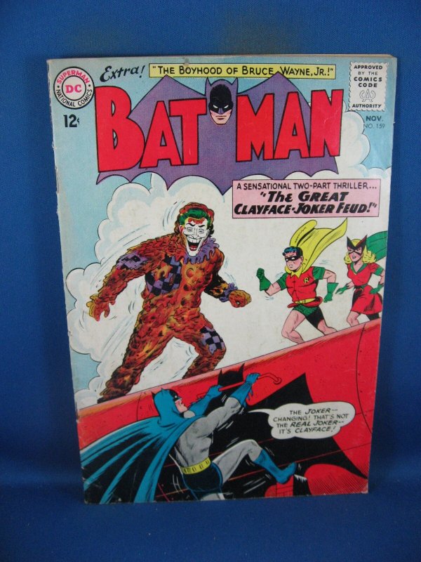 Batman #159 (DC Comics, 1963), raw comic book in VG condition — front cover