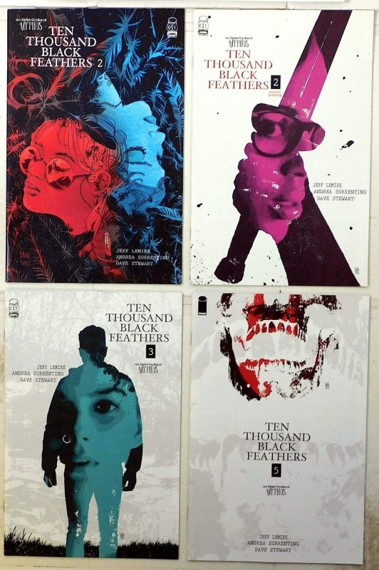 Bone Orchard: Ten Thousand Black Feathers Lot 4 #2, 2 B, 3, 5 2022 Image Comics (Image Comics, 2022), raw, ungraded comic book — front cover