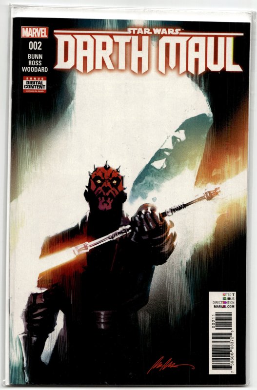 Star Wars: Darth Maul #2 (2017), raw, ungraded comic book — front cover