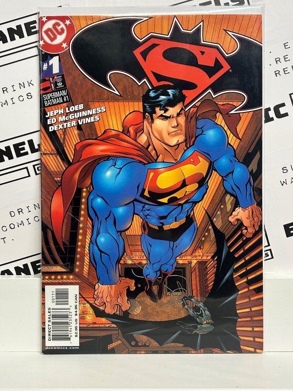 Superman/Batman #1 (DC Comics, 2003), raw, ungraded comic book — front cover