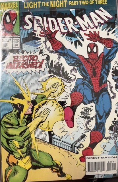 Spider-Man #39 (Marvel Comics, 1993), raw, ungraded comic book — front cover