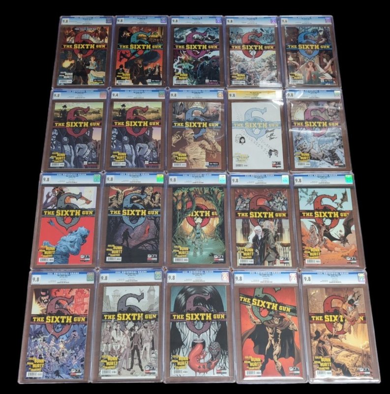 The Sixth Gun #1-50 CGC 9.4-9.8 Lot of 30 FCBD + 1st Prints 2010 Image Comics (Image Comics, 2010), CGC graded comic book, Universal Blue label — front cover in its holder