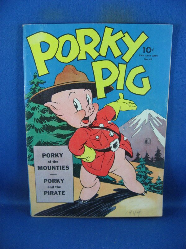 Four Color #48 (Dell Comics, 1944), raw, ungraded comic book — front cover
