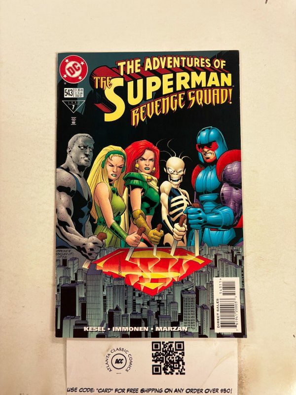 The Adventures of Superman #543 (DC Comics, 1997), raw comic book in NM condition — front cover