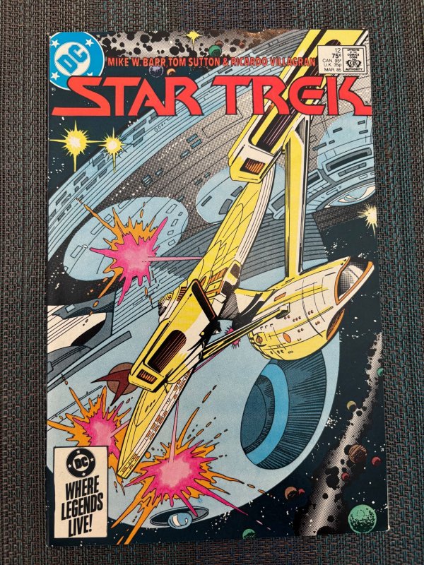 Star Trek #12 (DC Comics, 1985), raw, ungraded comic book — front cover