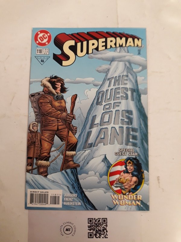 Superman #118 (DC Comics, 1958), raw comic book in NM condition — front cover