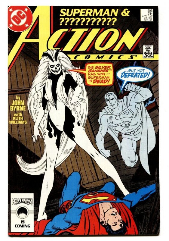 Action #595 (DC Comics, 1987), raw, ungraded comic book — front cover