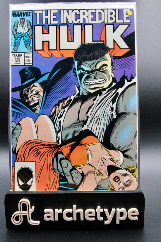 The Incredible Hulk #335 (Marvel Comics, 1987), raw comic book in VF/NM 9.0 condition — front cover