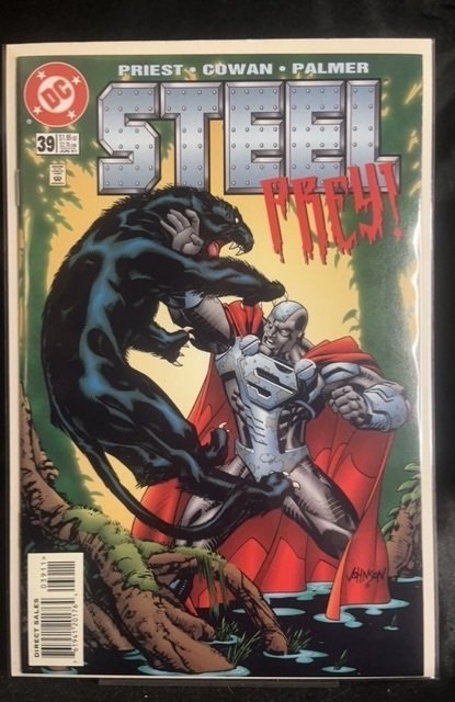 Steel #39 (DC Comics, 1997), raw, ungraded comic book — front cover