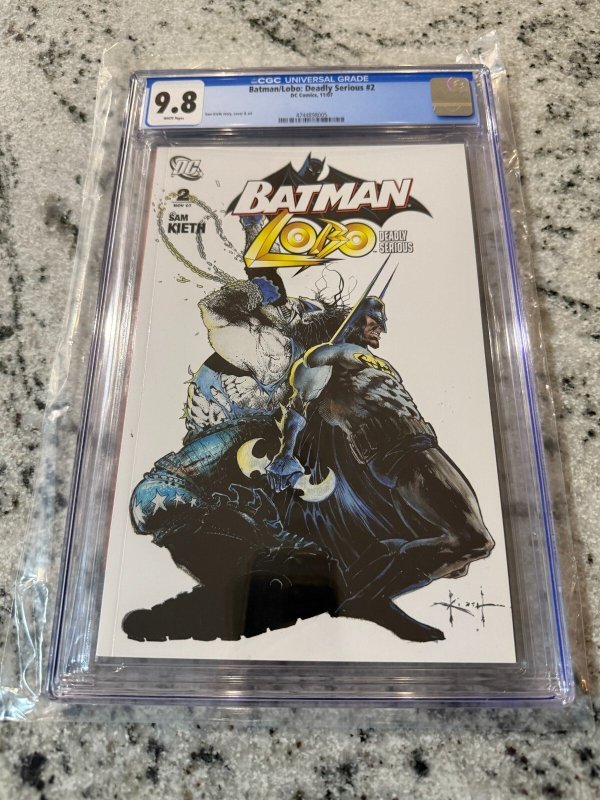 Batman Lobo #2 (DC Comics, 2007), CGC 9.8 graded comic book, Universal Blue label — front cover in its holder