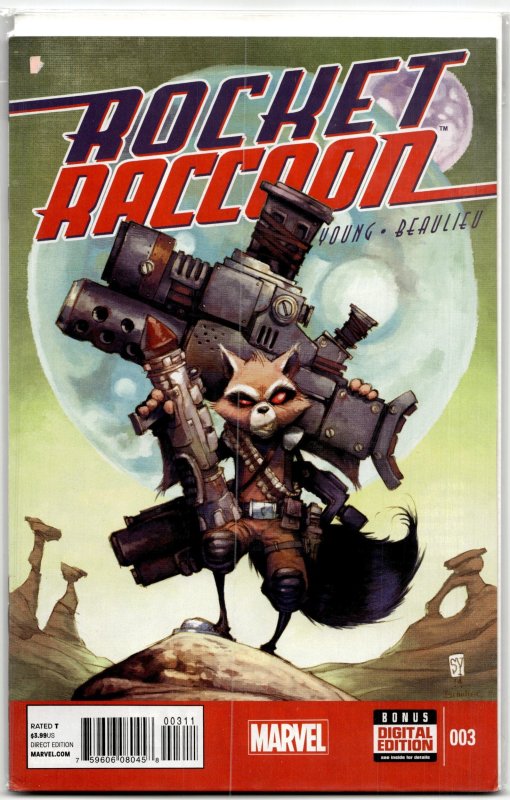 Rocket Raccoon #3 (Marvel Comics, 2014), raw, ungraded comic book — front cover