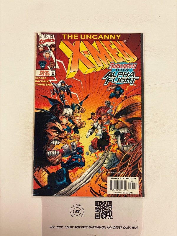Uncanny X-Men #355 (Marvel Comics, 1998), raw comic book in NM condition — front cover