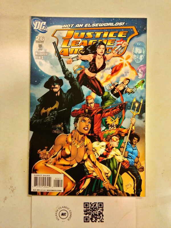 Justice League of America #26 (DC Comics), raw comic book in NM condition — front cover