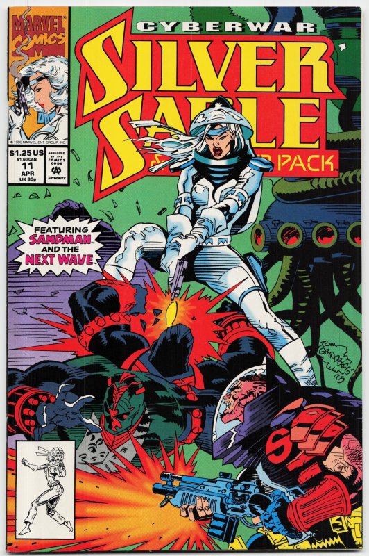 Silver Sable and the Wild Pack #11 (Marvel Comics, 1993), raw, ungraded comic book — front cover
