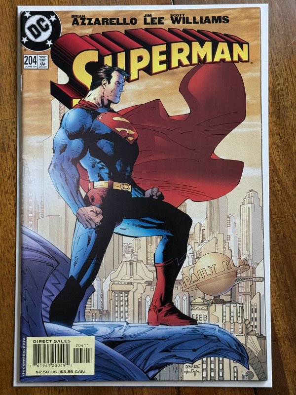 Superman #204 (DC Comics, 2004), raw comic book in NM- 9.2 condition — front cover