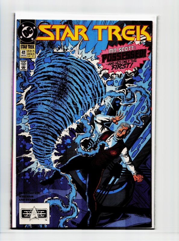 Star Trek #41 (DC Comics, 1992), raw, ungraded comic book — front cover