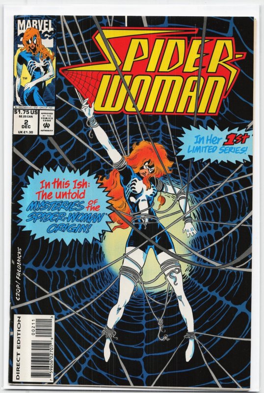 Spider-Woman #2 (Marvel Comics, 1993), raw, ungraded comic book — front cover