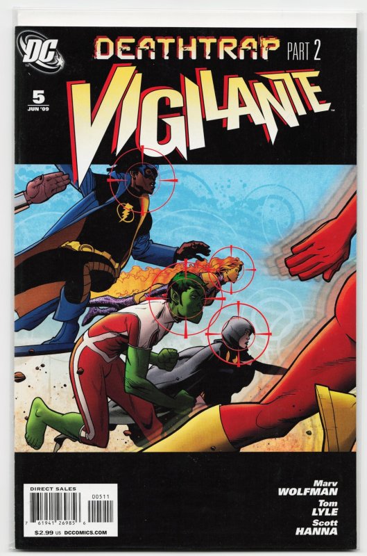 Vigilante #5 (DC Comics, 2009), raw, ungraded comic book — front cover