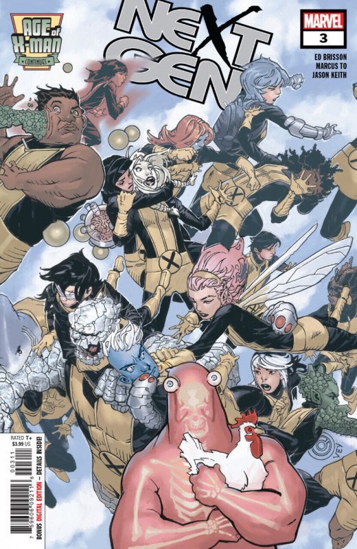Age of X-Man: NextGen #3 (2019), raw comic book in VF/NM condition — front cover