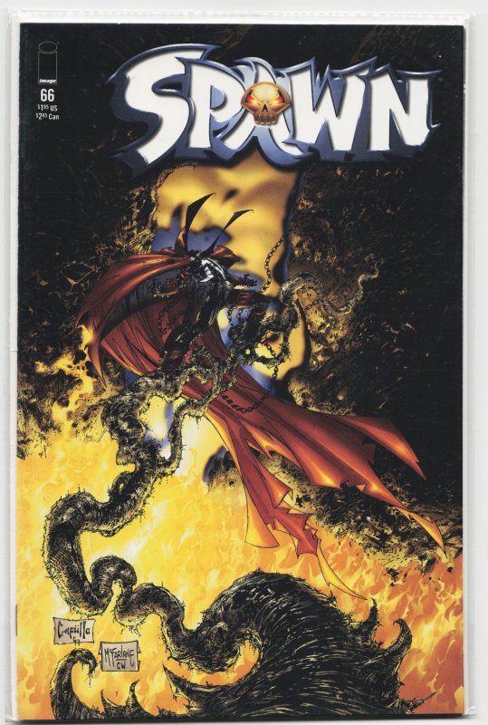 Spawn #66 (Image Comics, 1997), raw, ungraded comic book — front cover