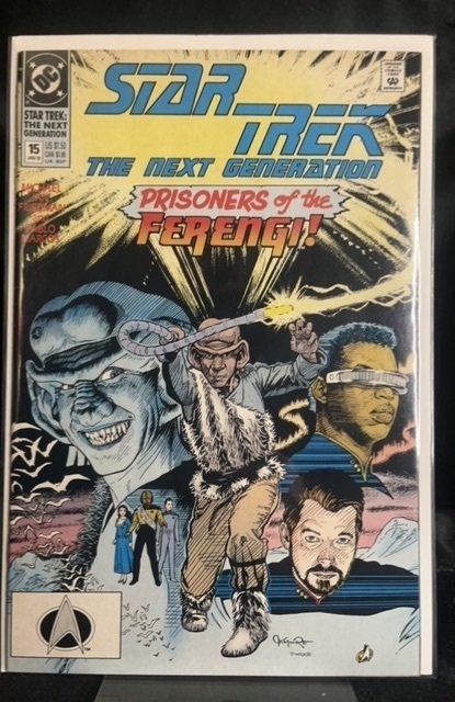 Star Trek: The Next Generation #15 (DC Comics, 1991), raw, ungraded comic book — front cover