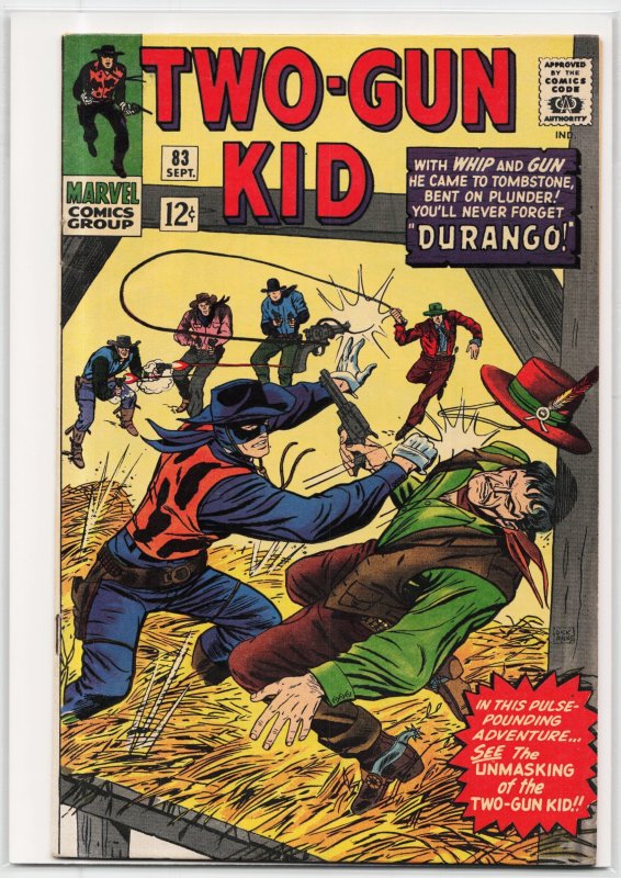 Two-Gun Kid #83 (Marvel Comics, 1966), raw, ungraded comic book — front cover