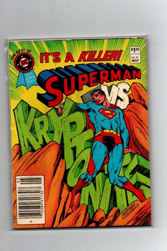 Best of DC Blue Ribbon Digest #36 (1983), raw comic book in NM condition — front cover