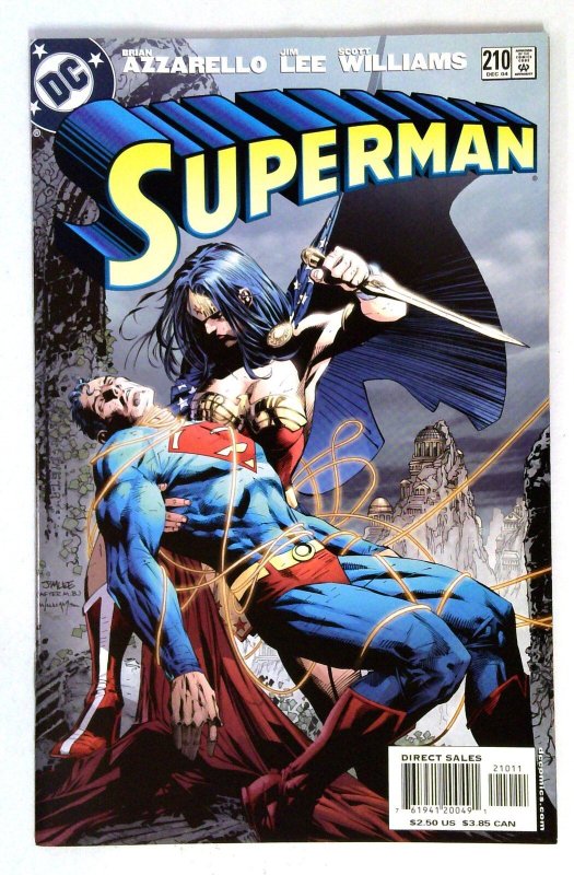 Superman #210 (DC Comics, 2004), raw comic book in NM- condition — front cover