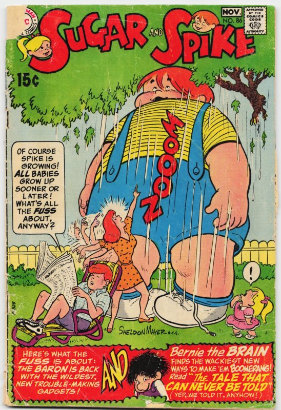 Sugar & Spike #86 (DC Comics, 1969), raw, ungraded comic book — front cover
