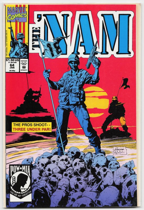 The 'Nam #64 (1992), raw, ungraded comic book — front cover