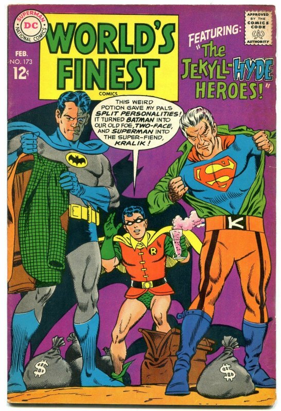 Worlds Finest #173 (DC Comics, 1966), raw, ungraded comic book — front cover
