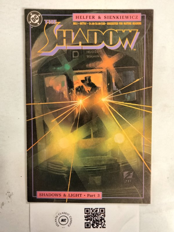 The Shadow #3 (DC Comics, 1987), raw comic book in NM condition — front cover
