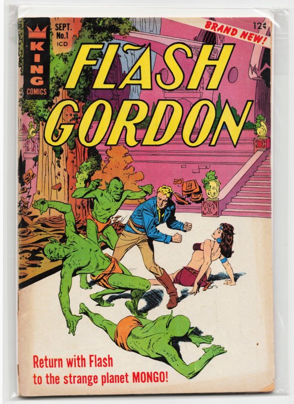 Flash Gordon #1 (Gold Key, 1966), raw, ungraded comic book — front cover