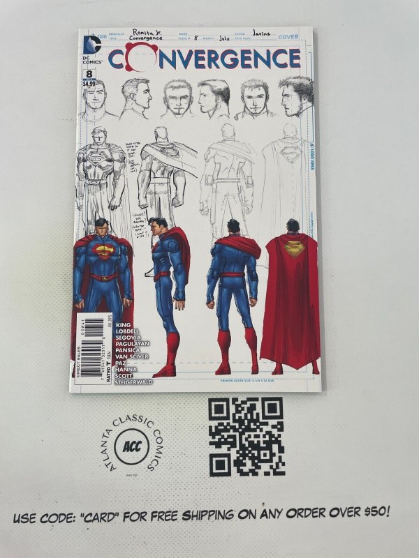 Convergence #8 (DC Comics), raw comic book in NM condition — front cover