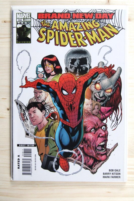 The Amazing Spider-Man #563 (Marvel Comics, 2008), raw comic book in NM 9.4 condition — front cover