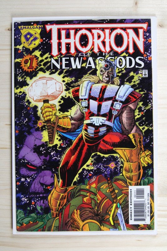 Thorion of the New Asgods #1 (1997), raw comic book in NM- 9.2 condition — front cover