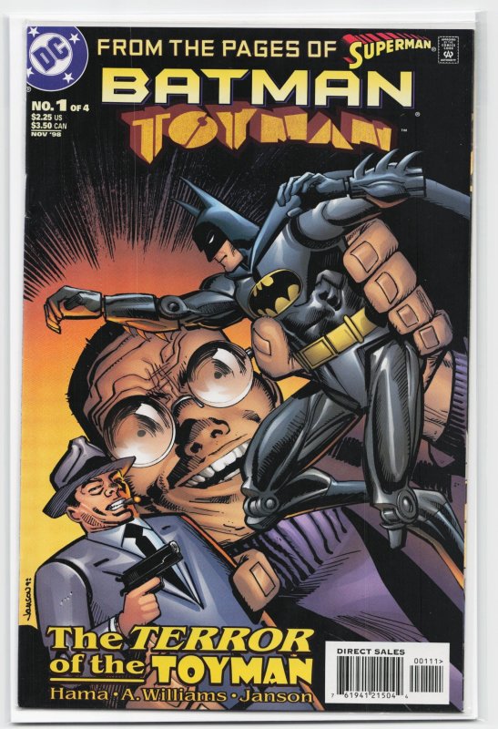 Batman: Toyman #1 (DC Comics, 1998), raw, ungraded comic book — front cover