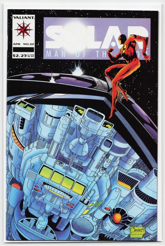 Solar, Man of the Atom #20 (Valiant Comics, 1993), raw, ungraded comic book — front cover