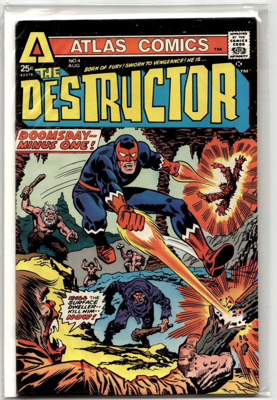 Destructor #4 (1975), raw, ungraded comic book — front cover