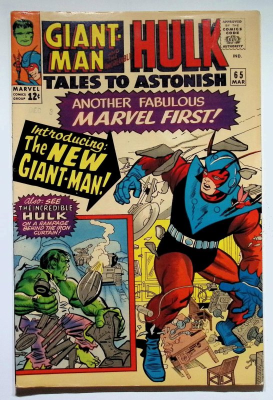 Tales to Astonish #65 (Marvel Comics, 1965), raw, ungraded comic book — front cover
