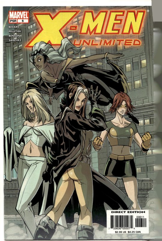 X-Men Unlimited #6 (Marvel Comics, 2005), raw, ungraded comic book — front cover