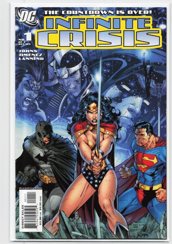 Infinite Crisis #1 (DC Comics, 2005), raw, ungraded comic book — front cover