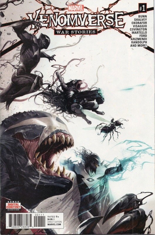 Venomverse War Stories #1 (Marvel Comics, 2017), raw comic book in NM- 9.2 condition — front cover