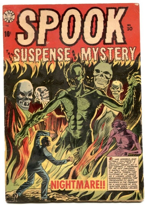 Spook Comics #30 (1954), raw comic book in VG- condition — front cover
